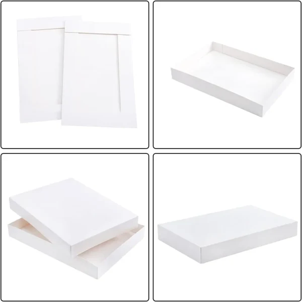 24pcs White Christmas Shirt Boxces With Lids 7 24pcs White Christmas Shirt Boxces With Lids - Image 5