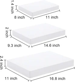 24pcs White Christmas Shirt Boxces With Lids 13 24pcs White Christmas Shirt Boxces With Lids -Christmas Favors Shop 3 Mixed Sized Gift Boxes 24 Pcs 6 result 600x662 1