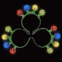 3pcs Light Up Bulb Christmas Headband -Christmas Favors Shop 3 Piece Christmas Disco Led Headband 3 result