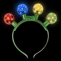 3pcs Light Up Bulb Christmas Headband -Christmas Favors Shop 3 Piece Christmas Disco Led Headband 6 result
