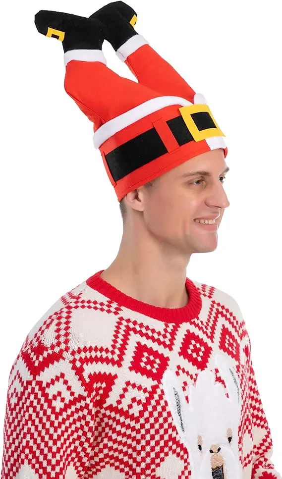 3pcs Christmas Santa Pants Hat Costume Accessories 6 3pcs Christmas Santa Pants Hat Costume Accessories - Image 4