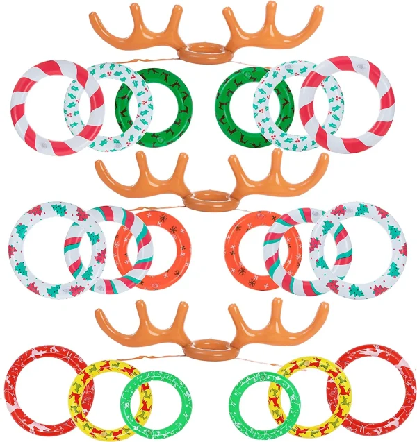 3pcs Inflatable Antler Toss Game For Christmas Party 4 3pcs Inflatable Antler Toss Game For Christmas Party - Image 2