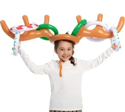 3pcs Inflatable Antler Toss Game For Christmas Party 12 3pcs Inflatable Antler Toss Game For Christmas Party -Christmas Favors Shop 3 Sets Inflatable Reindeer Toss Game 3