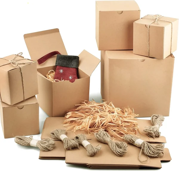 30pcs Christmas Brown Gift Boxes 4 30pcs Christmas Brown Gift Boxes - Image 2