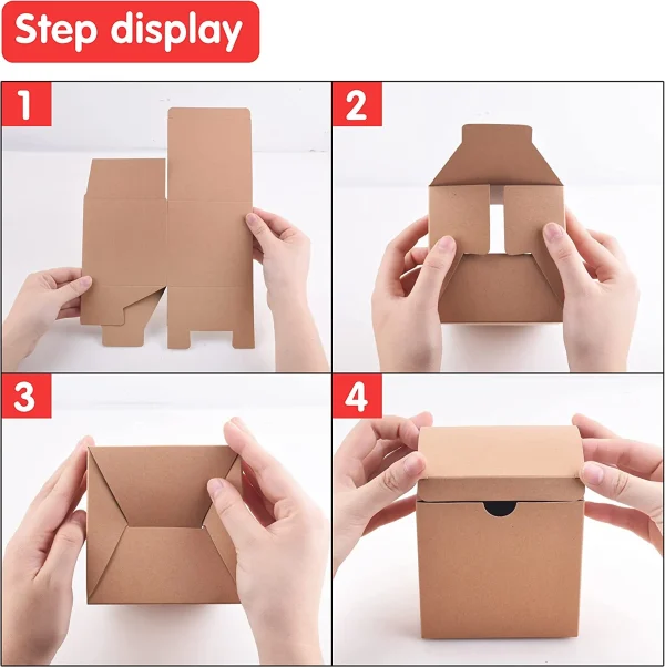 30pcs Christmas Brown Gift Boxes 7 30pcs Christmas Brown Gift Boxes - Image 5