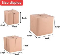 30pcs Christmas Brown Gift Boxes 13 30pcs Christmas Brown Gift Boxes -Christmas Favors Shop 30Pcs Assorted Kraft paper Box Set with Twines Grass 3 Size Twines Grass 6 result 600x553 1