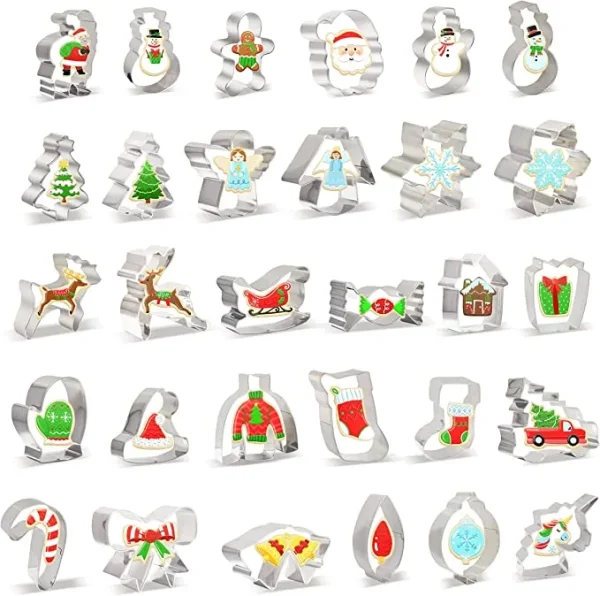 30pcs Christmas Cookie Cutter Set 4 30pcs Christmas Cookie Cutter Set - Image 2
