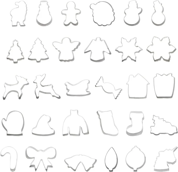 30pcs Christmas Cookie Cutter Set 5 30pcs Christmas Cookie Cutter Set - Image 3