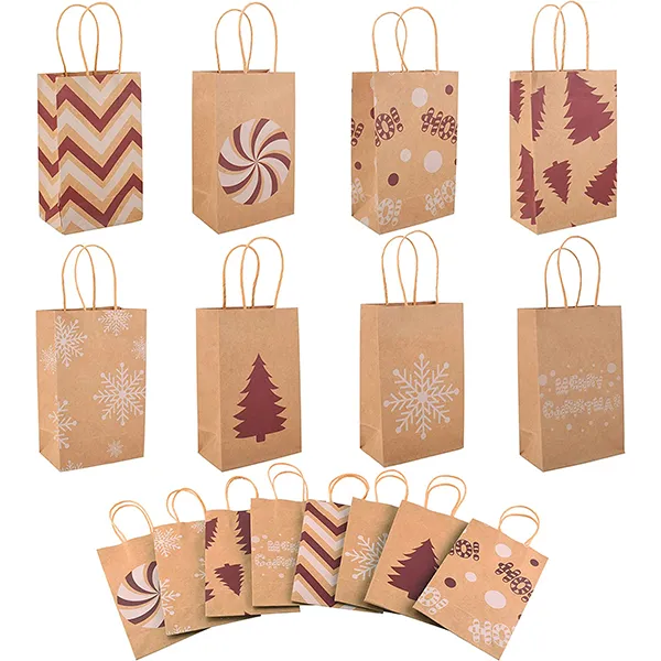 32pcs Small Christmas Gift Bags W/ Handles 6 32pcs Small Christmas Gift Bags W/ Handles - Image 4