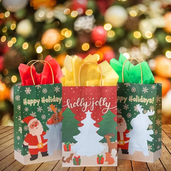 360pcs Christmas Tissue Paper Sheets In 6 Colors 6 360pcs Christmas Tissue Paper Sheets In 6 Colors - Image 4