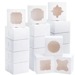 36pcs Christmas Cake Box Bakery With Window -Christmas Favors Shop 36Pcs Cake Boxes with Window 2 result 600x600 1