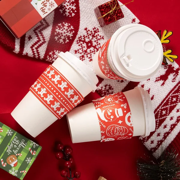 36pcs Christmas Coffee Cup Sleeves 3 36pcs Christmas Coffee Cup Sleeves
