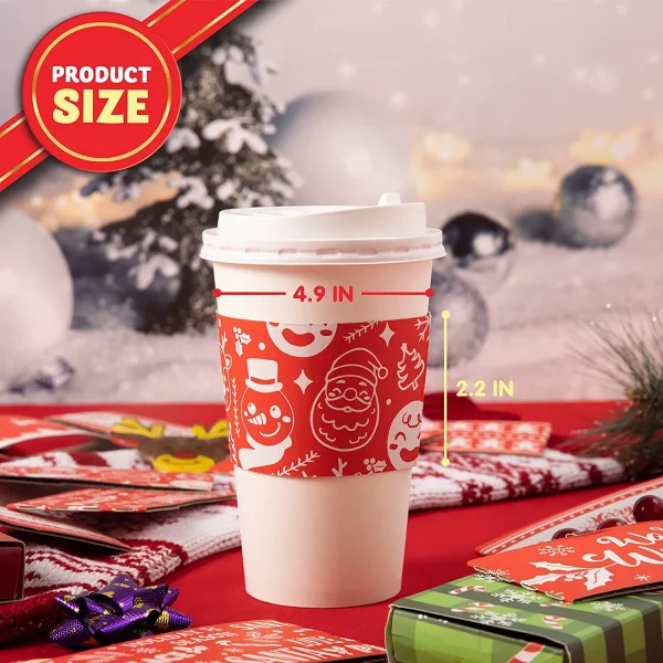 36pcs Christmas Coffee Cup Sleeves 8 36pcs Christmas Coffee Cup Sleeves - Image 6
