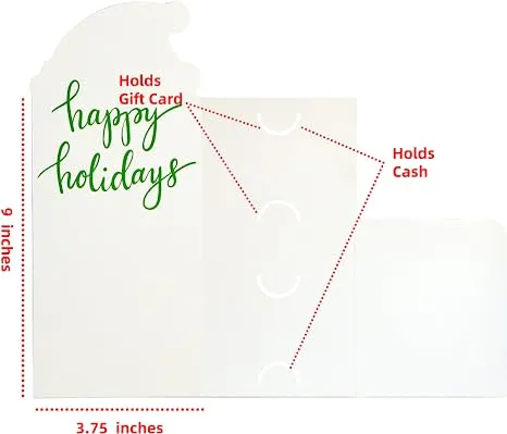 36Pcs Holographic Christmas Money Holder Cards 6 36Pcs Holographic Christmas Money Holder Cards - Image 4