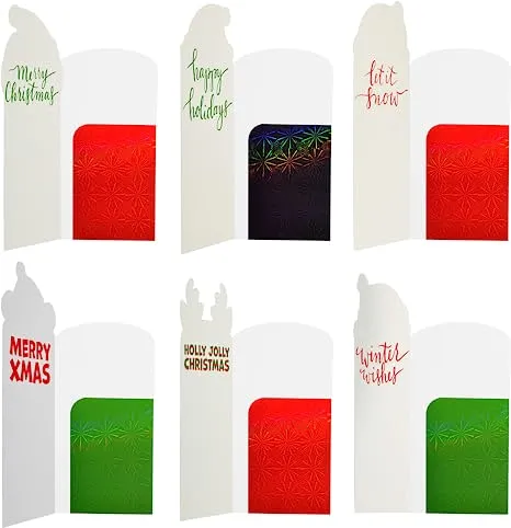 36Pcs Holographic Christmas Money Holder Cards 5 36Pcs Holographic Christmas Money Holder Cards - Image 3