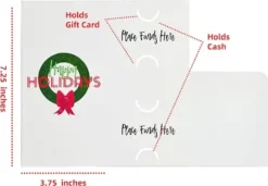 36pcs Kraft Paper Christmas Greeting Money Cards -Christmas Favors Shop 36Pcs Kraft Paper Christmas Holiday Greeting Cards and Money Holder 1