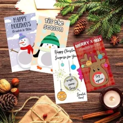 36pcs Christmas Scratch Off Cards 10 36pcs Christmas Scratch Off Cards -Christmas Favors Shop 36Pcs Party Festive Scratch Off Cards 5