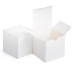 36pcs Christmas Square White Gift Boxes