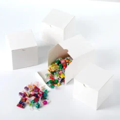 36pcs Christmas Square White Gift Boxes -Christmas Favors Shop 36Pcs Plain White Kraft Paper Gift Box 3 result 600x600 1