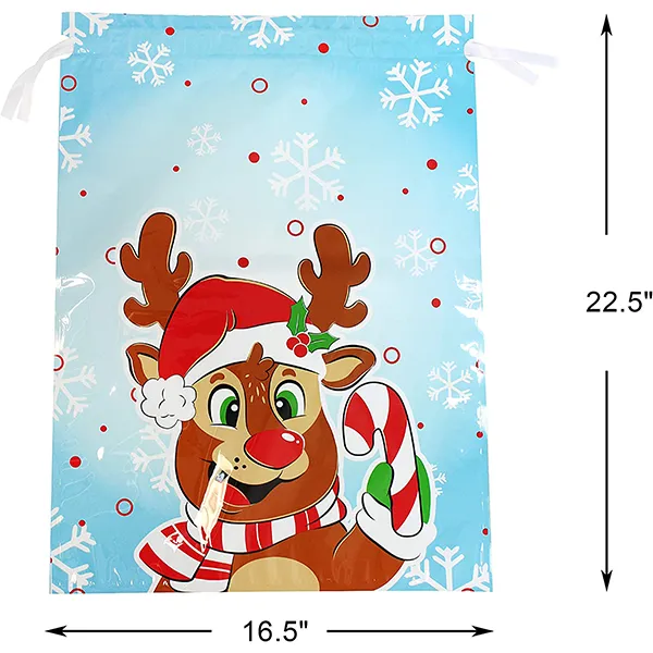 36pcs Assorted Size Drawstring Christmas Gift Bags 7 36pcs Assorted Size Drawstring Christmas Gift Bags - Image 5