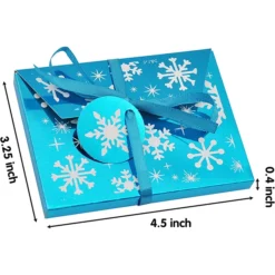 36pcs Christmas Foil Gift Card Box With With Ribbon Holder -Christmas Favors Shop 36pcs Christmas Foil Gift Card Box with with Ribbon Holder 4