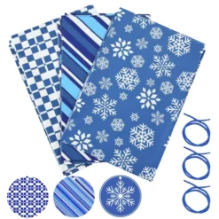 3pcs Large Blue Holiday Plastic Gift Bag 13 3pcs Large Blue Holiday Plastic Gift Bag -Christmas Favors Shop 3Pcs Large Holiday Plastic Gift Bags Blue 6 result 600x600 1