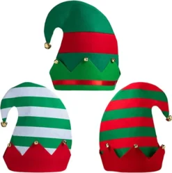 3pcs Unisex Christmas Elf Hats