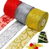 3pcs Thick Christmas Ribbon 2.75in -Christmas Favors Shop 3pcs Thick Christmas Ribbon 2 3