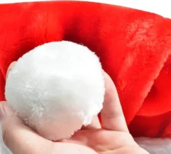 4pcs Red Velvet Christmas Santa Hat Plush -Christmas Favors Shop 4 pack Christmas Hats 3 result