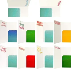 40pcs Holographic Christmas Greeting Cards -Christmas Favors Shop 40 Pcs Holographic Christmas Greeting Cards 3 result 600x580 1