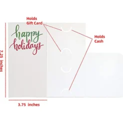 40pcs Holographic Christmas Greeting Cards -Christmas Favors Shop 40Pcs Holographic Christmas Greeting Cards 1