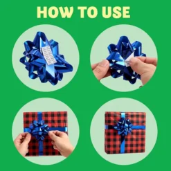 42pcs Gold Silver Green Teal And Babyblue Gift Bows -Christmas Favors Shop 42Pcs Christmas Gift Bow Assortment Gold Silver Green Teal and Babyblue 1 600x600 1