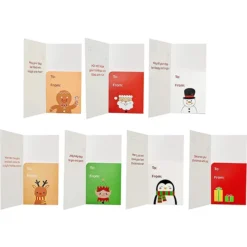 42Pcs Simple Cartoon Christmas Holiday Greeting Cards -Christmas Favors Shop 42Pcs Simple Cartoon Christmas Holiday Greeting Cards 2
