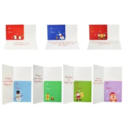 42pcs Cartoon Christmas Greeting Cards 12 42pcs Cartoon Christmas Greeting Cards -Christmas Favors Shop 42pcs Cartoon Christmas Greeting Cards 5 600x600 1