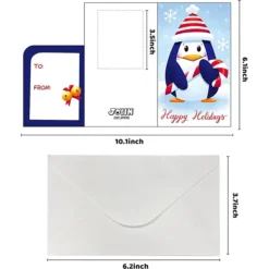 48Pcs Christmas Colored Print Bear Gift Card Holder With Envelopes 10 48Pcs Christmas Colored Print Bear Gift Card Holder With Envelopes -Christmas Favors Shop 48Pcs Christmas Colored Print Bear Gift Card Holder with envelopes 1 1