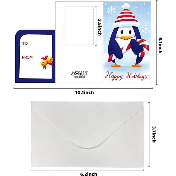 48Pcs Christmas Colored Print Bear Gift Card Holder With Envelopes 5 48Pcs Christmas Colored Print Bear Gift Card Holder With Envelopes - Image 3