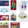 48Pcs Christmas Colored Print Bear Gift Card Holder With Envelopes -Christmas Favors Shop 48Pcs Christmas Colored Print Bear Gift Card Holder with envelopes 3 600x585 1
