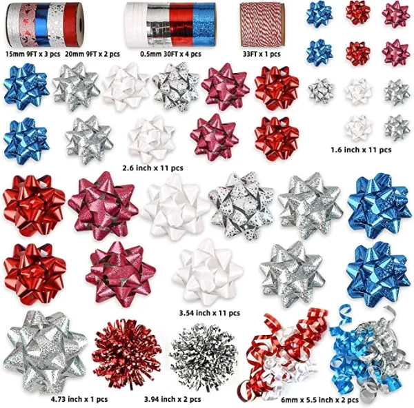 48Pcs Gift Wrap String And Bows 4 48Pcs Gift Wrap String And Bows - Image 2