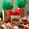 48pcs Christmas Kraft Gift Bag Paper 2 48pcs Christmas Kraft Gift Bag Paper -Christmas Favors Shop 48pcs Christmas Kraft Gift Bag Paper 6 600x600 1