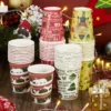 48pcs Paper Disposable Christmas Cups 9oz