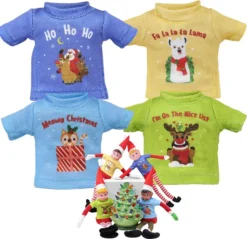 Christmas Favors Shop 17 Christmas Favors Shop -Christmas Favors Shop 4Pcs T shirt for Elf Doll JOYIN 1 result 600x580 1