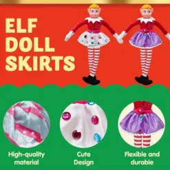 5Pcs Santa Couture Clothing Winter Skirts For Elf Doll -Christmas Favors Shop 5Pcs Santa Couture Clothing winter skirts for elf doll 5 结果 600x600 1