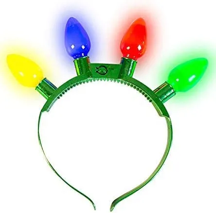 6pcs Christmas Light Up Headbands And Necklace 7 6pcs Christmas Light Up Headbands And Necklace - Image 5