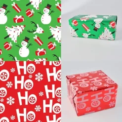 6pcs Christmas Foil Wrapping Paper Set -Christmas Favors Shop 6 Rolls Foil Wrapping Paper Set 2 600x600 1