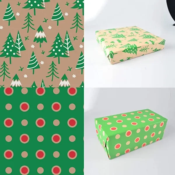 6 Rolls Kraft Wrapping Paper Set 7 6 Rolls Kraft Wrapping Paper Set - Image 5