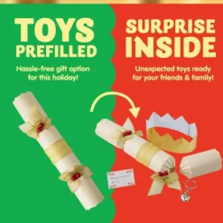 6pcs Christmas Party Crackers -Christmas Favors Shop 6Pcs Christmas Craker Set 6 600x600 1