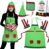 6pcs Elf Christmas Kitchen Linen Costume Accessories 1 6pcs Elf Christmas Kitchen Linen Costume Accessories -Christmas Favors Shop 6Pcs Elf Christmas Kitchen Linens Accessories Set 4