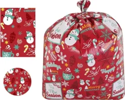 6pcs Jumbo Christmas Gift Bags With Ties And Gift Tags -Christmas Favors Shop 6Pcs Jumbo Bicycle Gift Bags 4 600x483 1