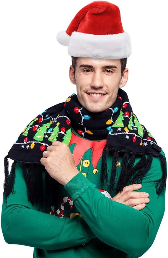 6Pcs Santa Hats With White Plush Trim And Red Velvet 5 6Pcs Santa Hats With White Plush Trim And Red Velvet - Image 3