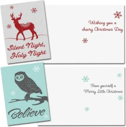 72pcs Christmas Animal Greeting Cards With Envelopes 10 72pcs Christmas Animal Greeting Cards With Envelopes -Christmas Favors Shop 72 Christmas Animal Greeting Cards with Envelopes 3 result 600x603 1